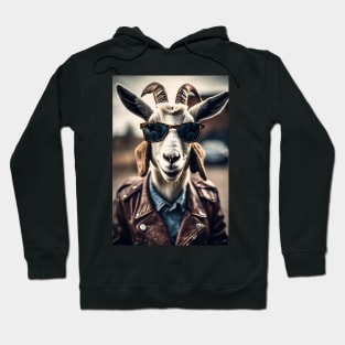 funny goat Hoodie